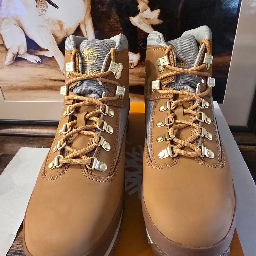Timberland Euro Hiker Mid Lace Boot Wheat Nubuck (TB0A28GY 754) Men's Size 10.5 - Picture 5 of 15